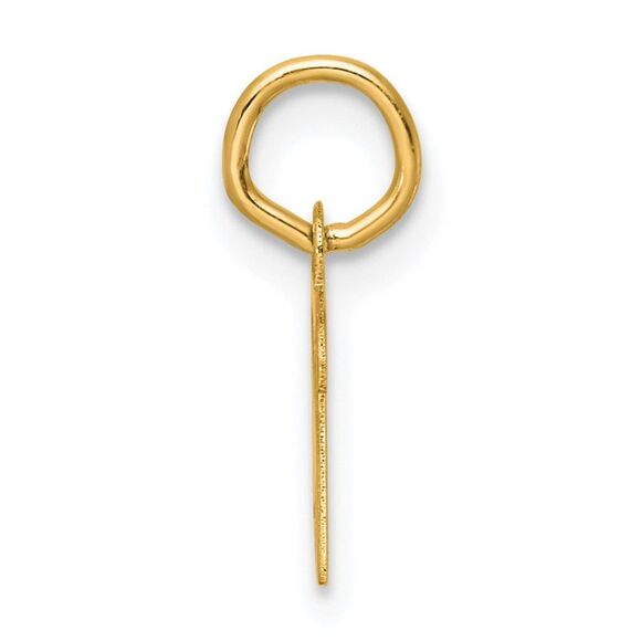 Kazi Luxury 14k Yellow Gold Small Script Letter R Initial Charm - Picture 2 of 4